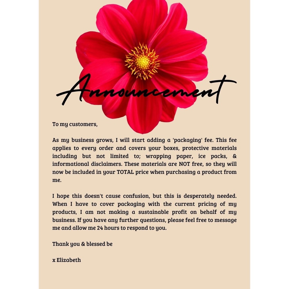 Important announcement